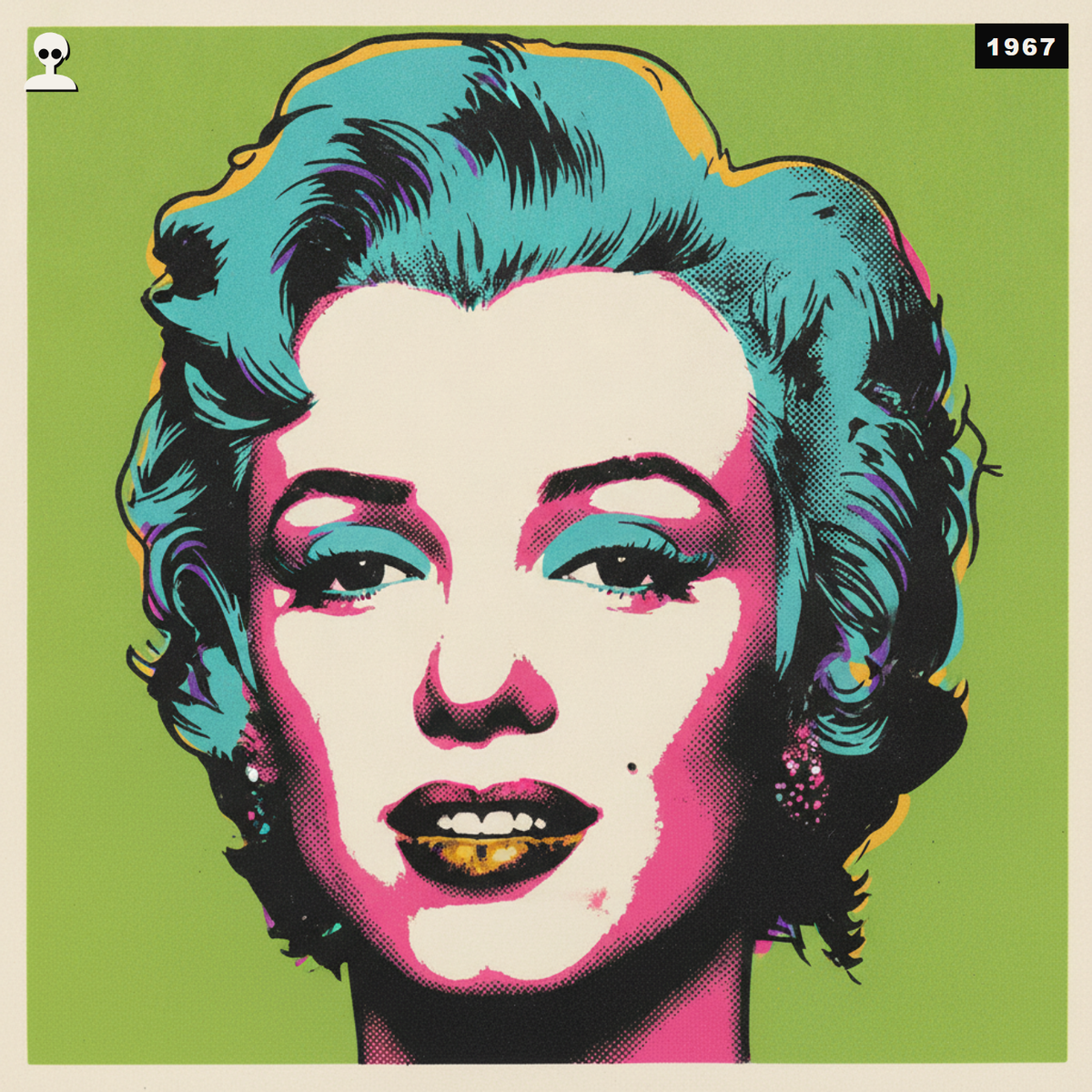 Andy Warhol Marilyn Poster Print - Andy Warhol pop-art illustration