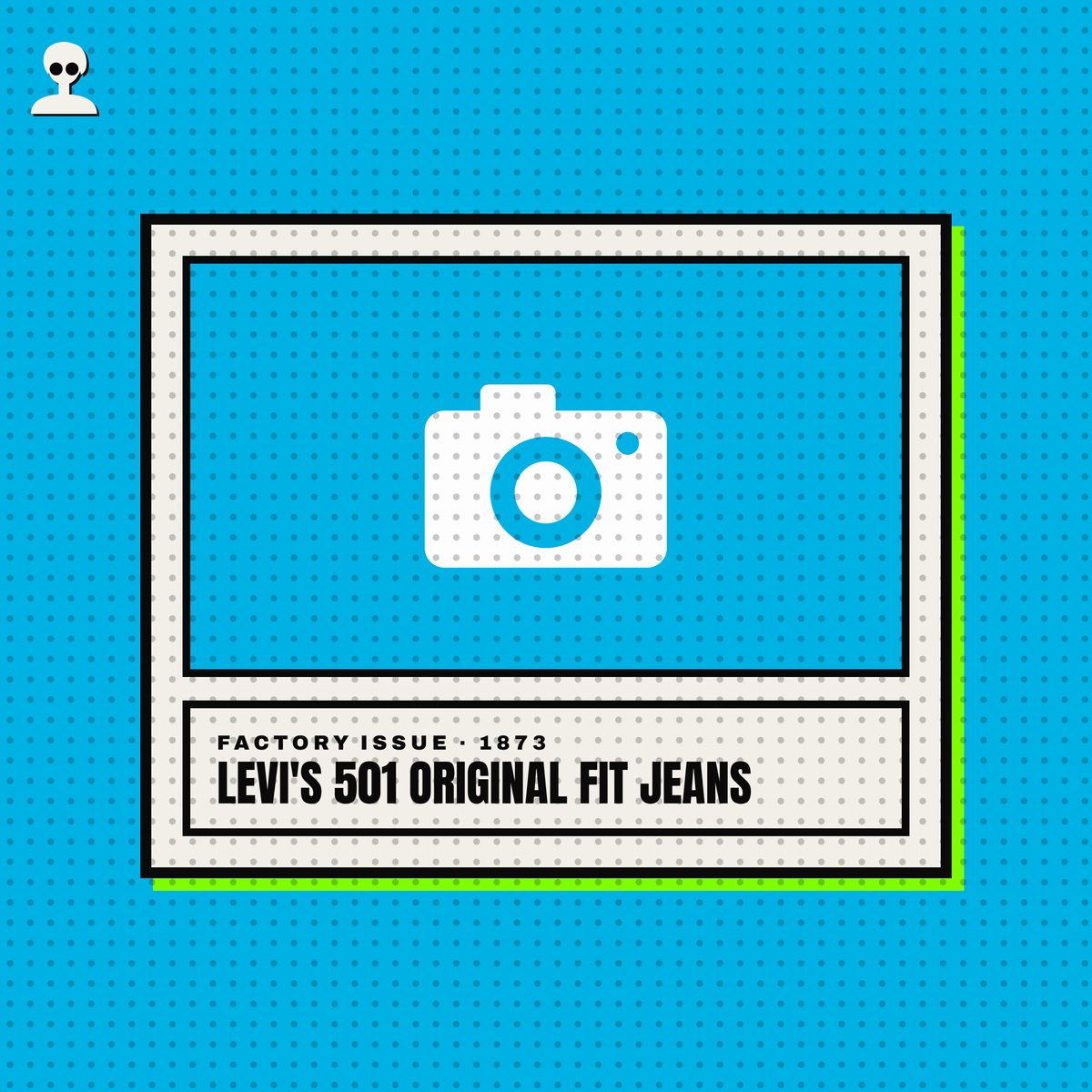 Levi's 501 Original Fit Jeans - Andy Warhol pop-art illustration