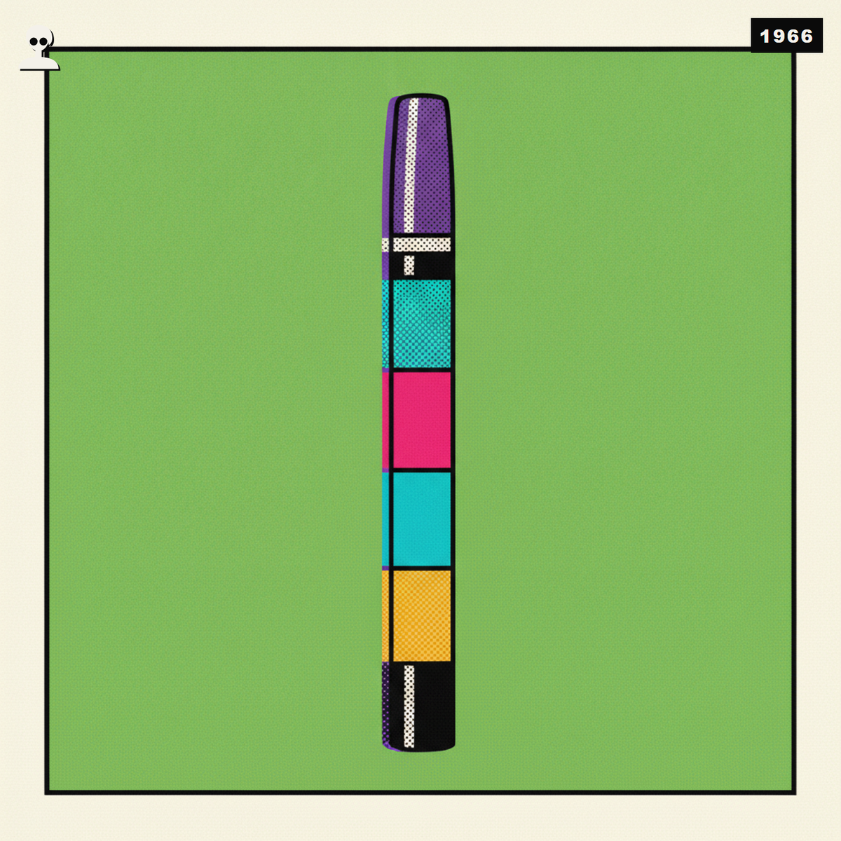 Slim Cigarette Holder - Andy Warhol pop-art illustration