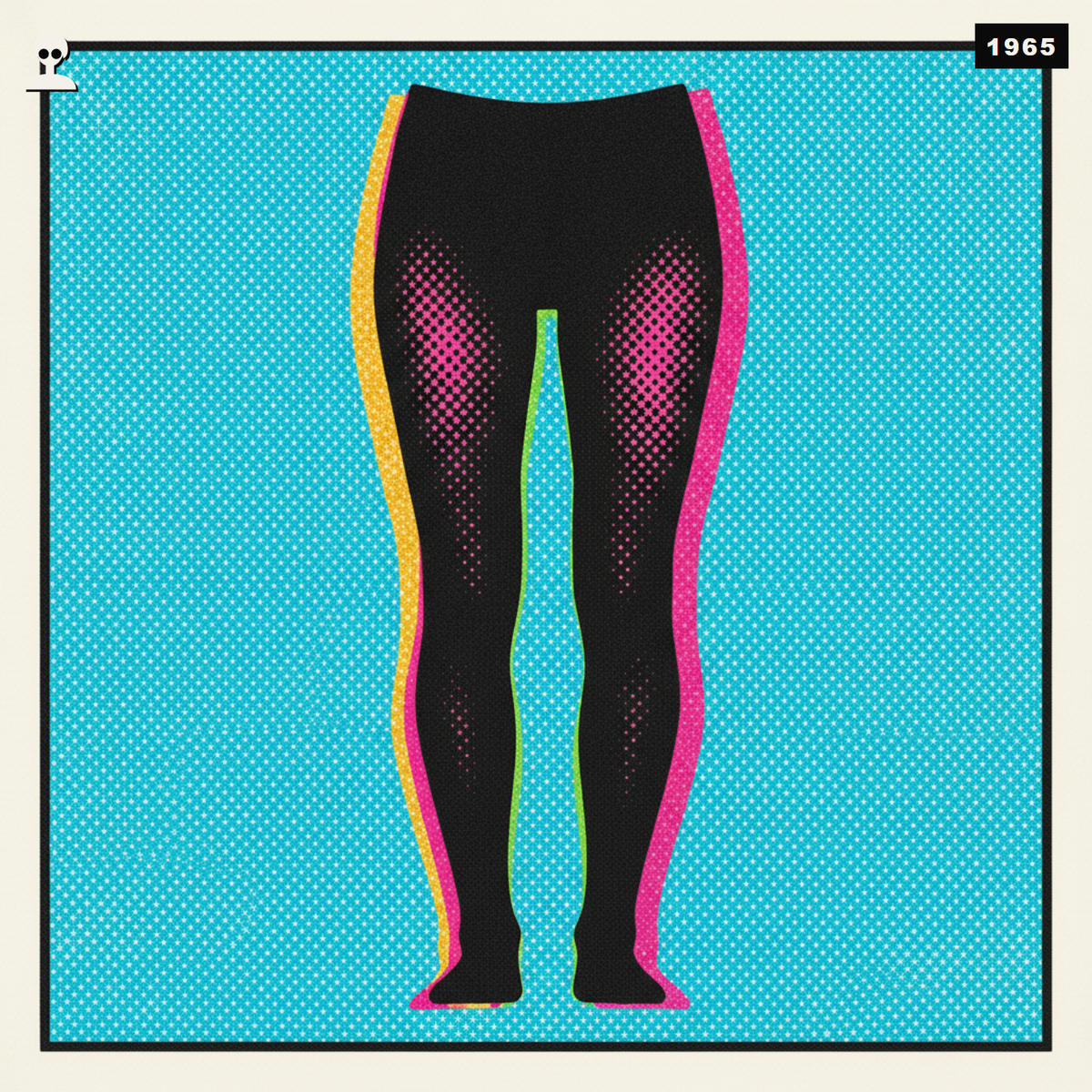Black Opaque Tights - Andy Warhol pop-art illustration