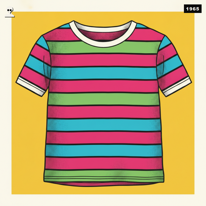 Breton Striped Boat-Neck Tee - Andy Warhol pop-art illustration