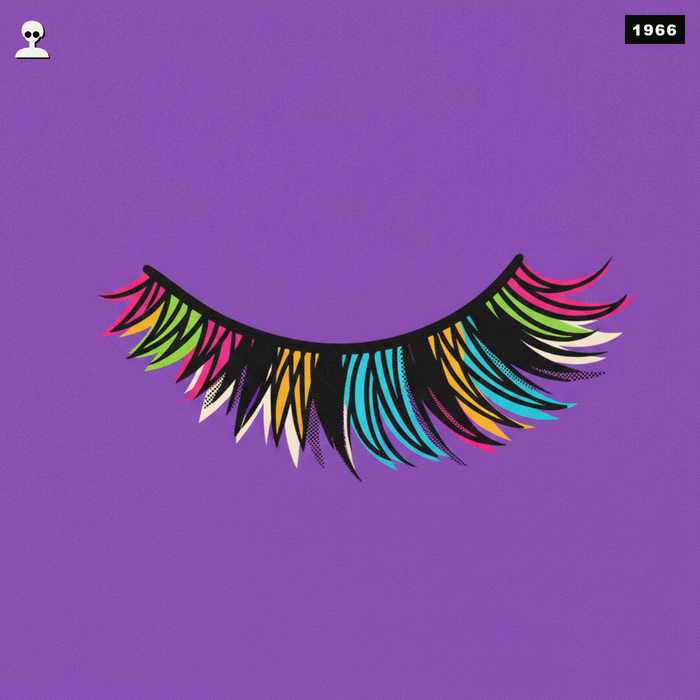 Dramatic False Eyelashes - Andy Warhol pop-art illustration