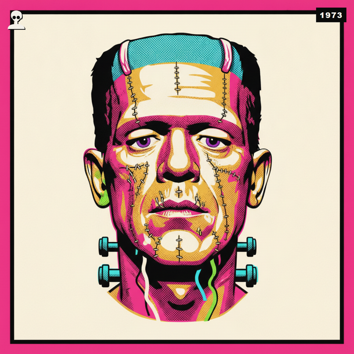 Flesh for Frankenstein - Andy Warhol pop-art illustration