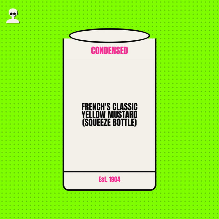 French's Classic Yellow Mustard (Squeeze Bottle) - Andy Warhol pop-art illustration