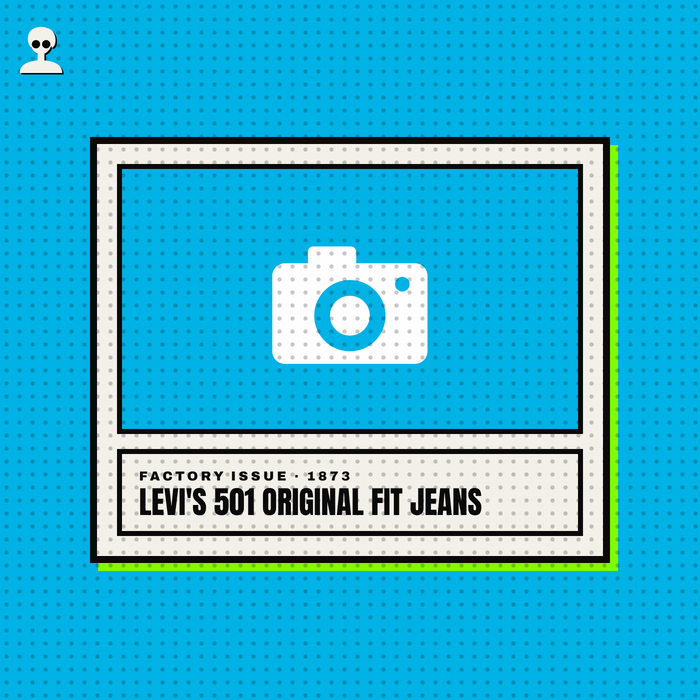 Levi's 501 Original Fit Jeans - Andy Warhol pop-art illustration