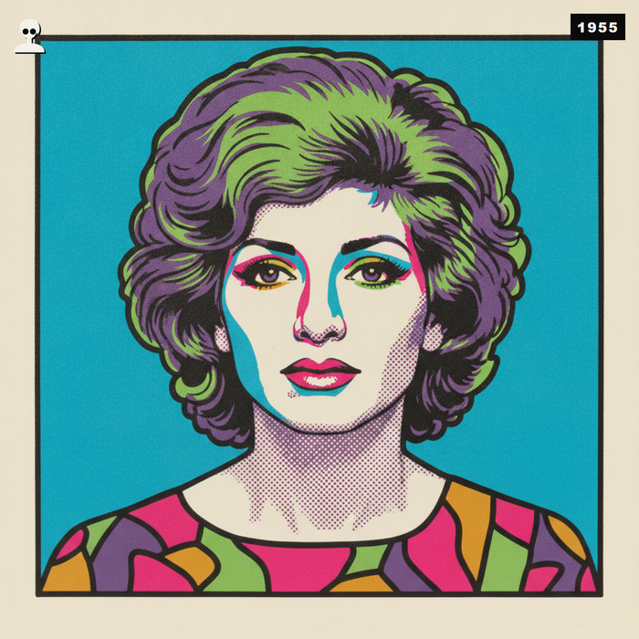 Maria Callas: La Divina - Andy Warhol pop-art illustration