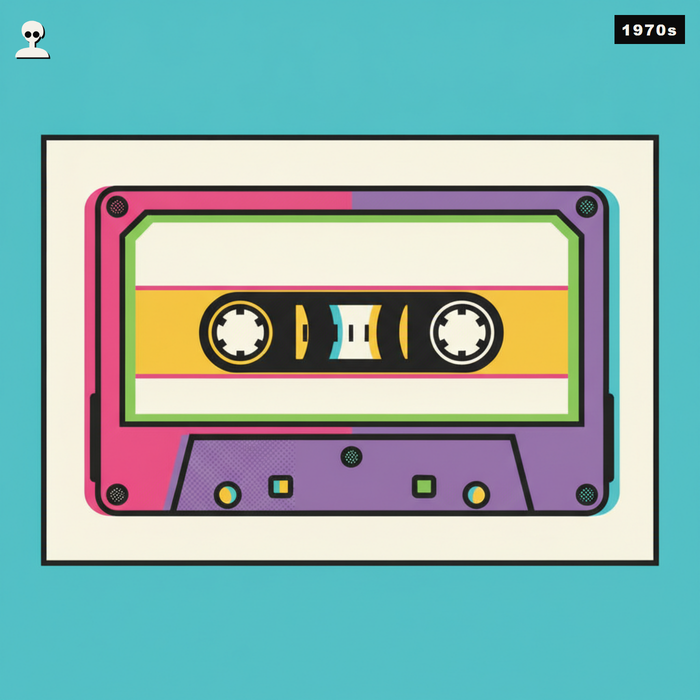 Maxell UR Blank Audio Cassette Tape - Andy Warhol pop-art illustration
