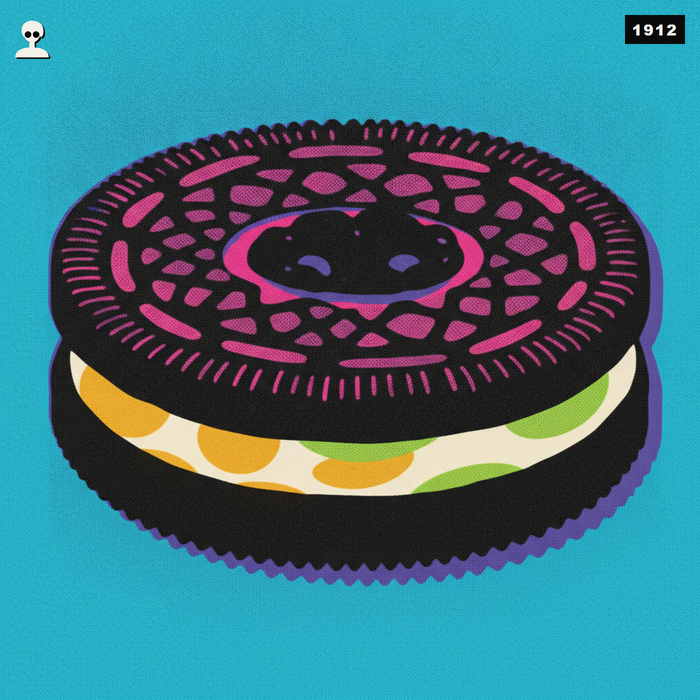 Oreo Chocolate Sandwich Cookies (Family Size) - Andy Warhol pop-art illustration