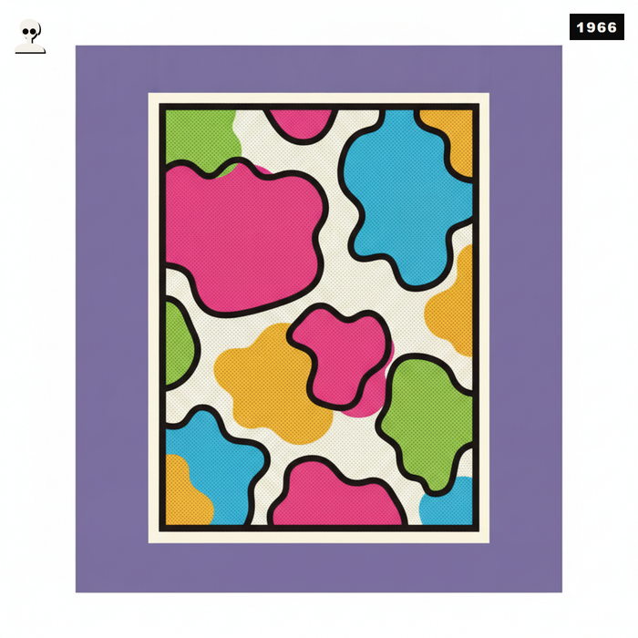 Pop Art Cow Print Poster - Andy Warhol pop-art illustration