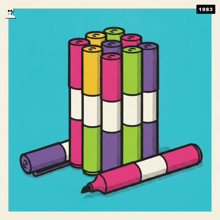 POSCA Paint Markers Set (8 Colors) - Andy Warhol pop-art illustration