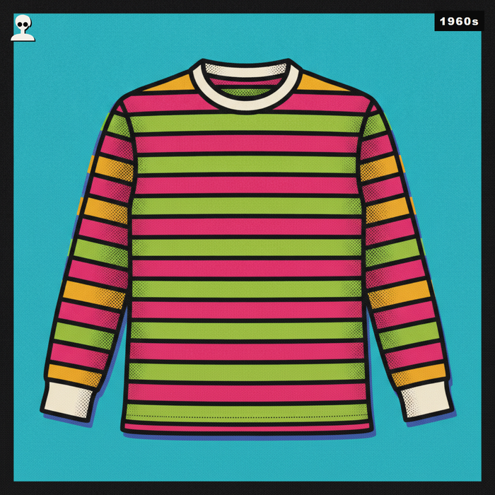 Saint James Meridien Breton Striped Shirt - Andy Warhol pop-art illustration
