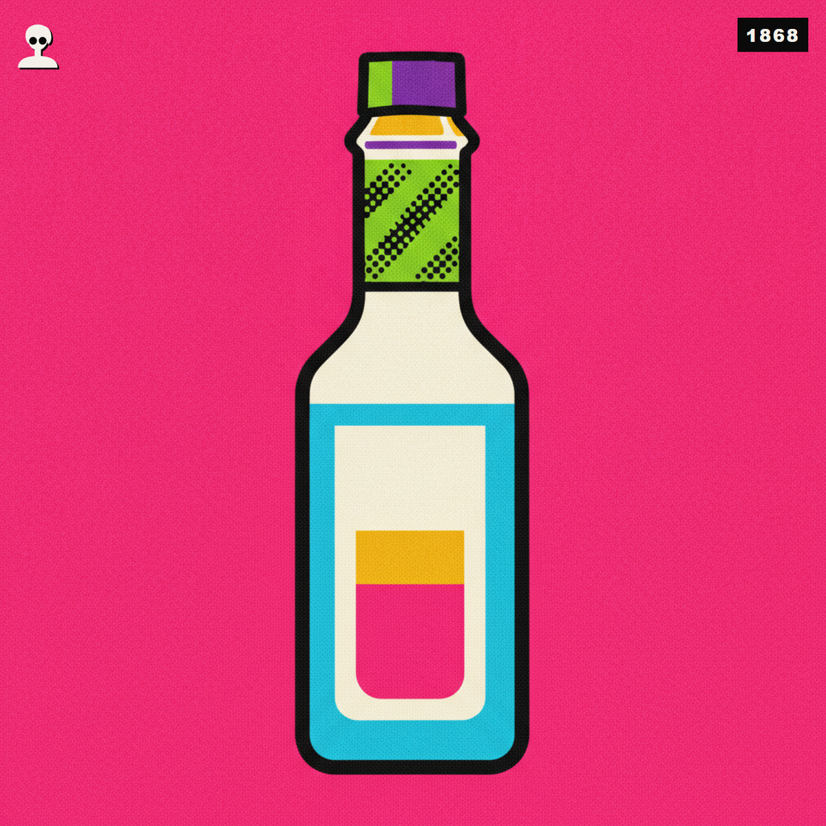 Tabasco Original Red Pepper Sauce - Andy Warhol pop-art illustration