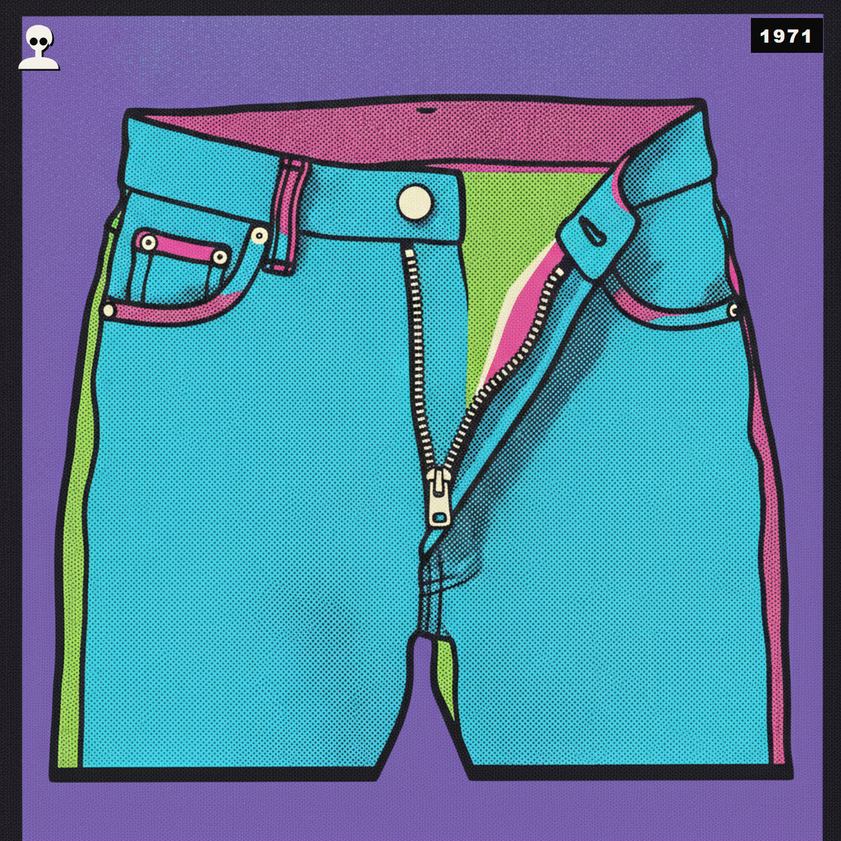 The Rolling Stones - Sticky Fingers (Vinyl LP) - Andy Warhol pop-art illustration